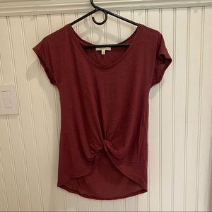 Anthropologie Knot Front shirt